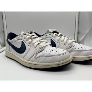 Nike Air Jordan 1 Retro Low OG Midnight Navy White 705329-106 Mens Size 9